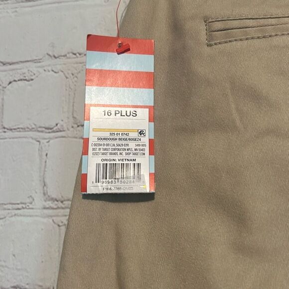 Cat & Jack Girls' Khaki Pants, Size 16+ (Plus Size), New with Tags - Picture 3 of 3